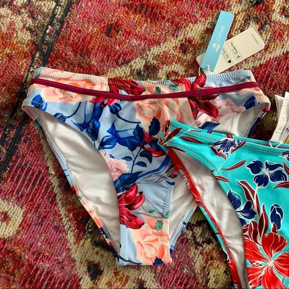 Cupshe Floral Swim Bottom Set Size XS - Picture 5 of 10